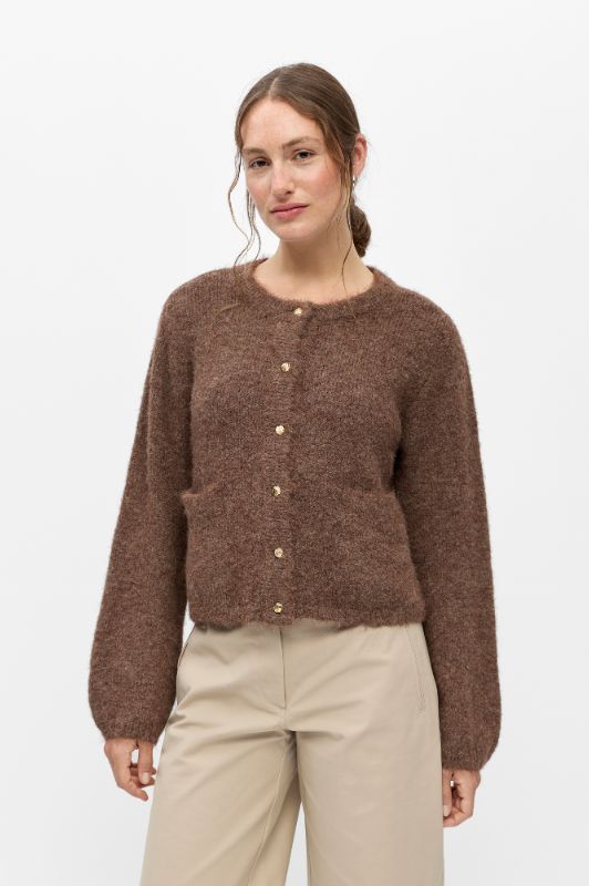 Object Saggia cardigan lys brun meleret