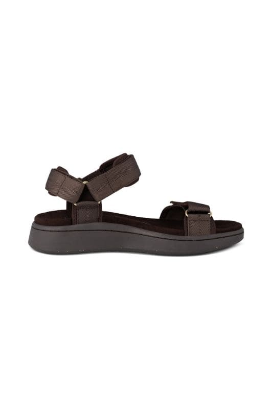 Woden Line sandal | Damesandal chocolate