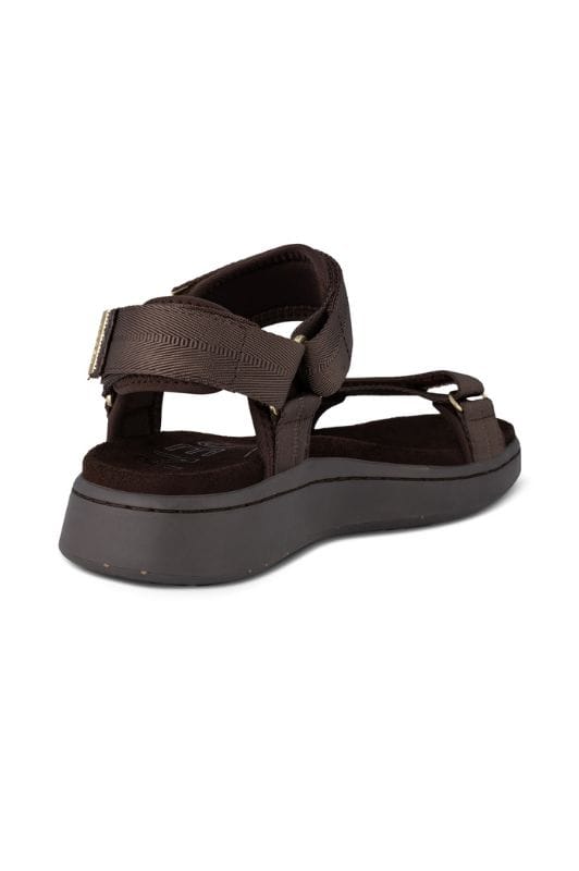 Woden Line sandal | Damesandal chocolate