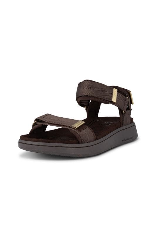 Woden Line sandal | Damesandal chocolate
