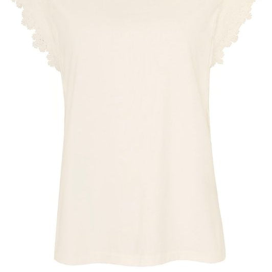 Ofelia Fleur hvid blondetop I Dresslab