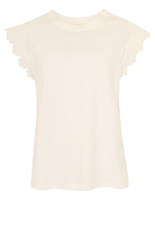 Ofelia Fleur hvid blondetop I Dresslab