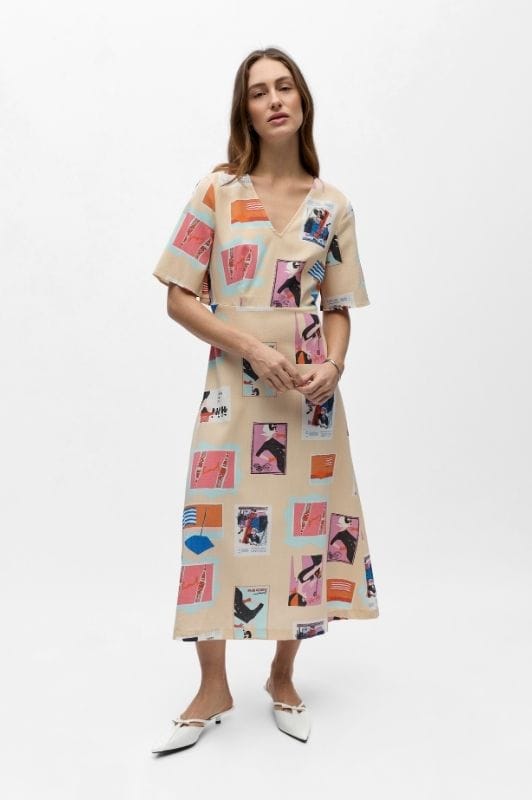 Object Tracy dress I Allover printet kjole