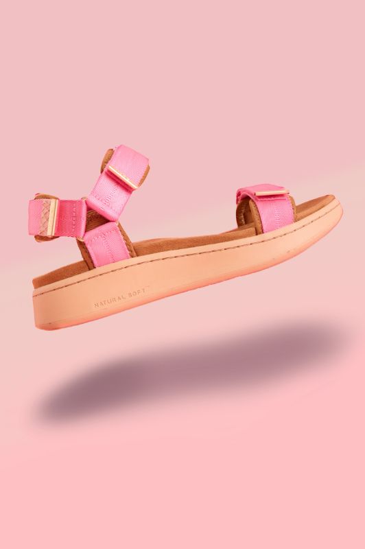 Woden Line sandal | Damesandal aurora pink