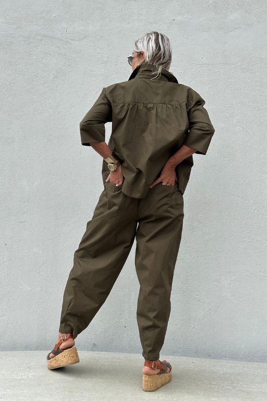 Gaspar Colorado pant | Poplin buks i oliven grøn