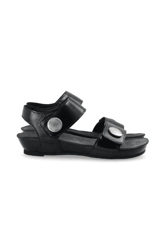 Cashott Casava skind sandal I Sort