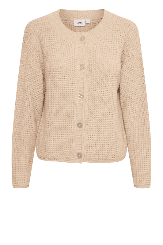 Saint Tropez Ulo kort cardigan sand