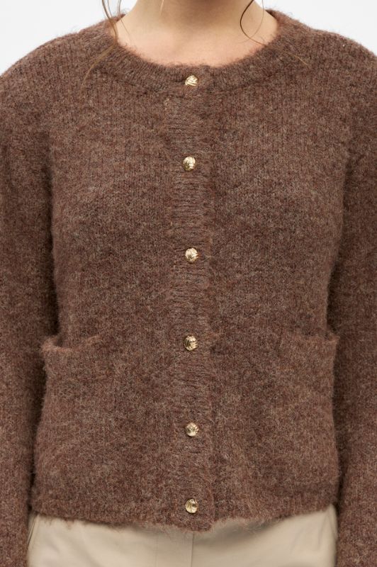 Object Saggia cardigan lys brun meleret