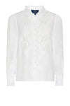 Marc Lauge Vanessa I Feminin bluse med broderie detaljer