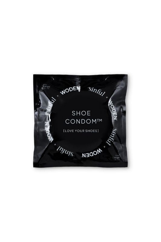 Woden Shoe Condom I Sinful x Woden colab sko-kondom