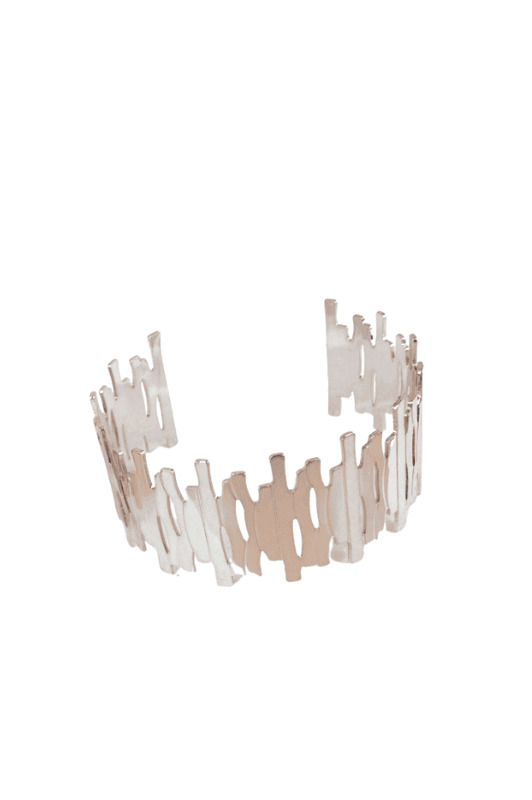 Atelier Paris I Statement cuff stick effekt sølv look