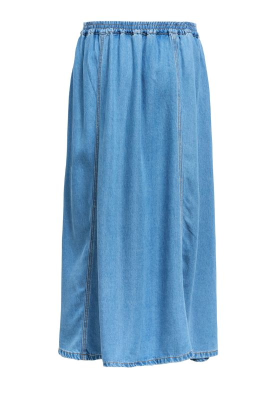 Object Frame skirt I Denim nederdel i tencel I Dresslab