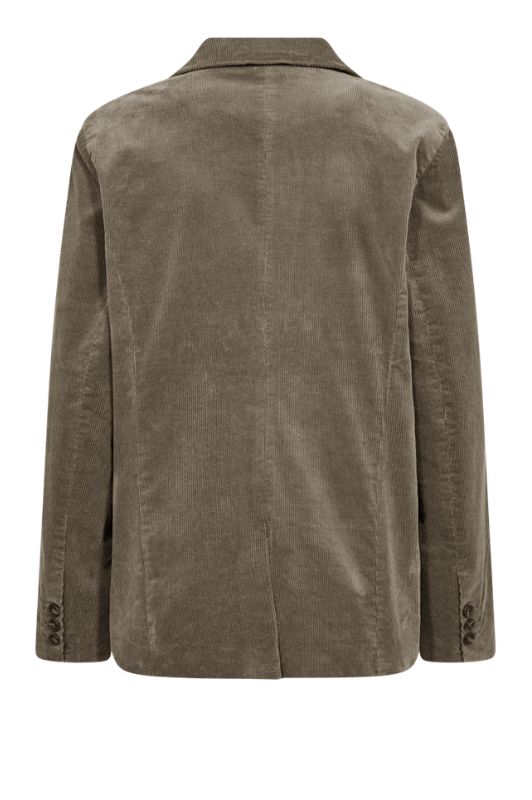 Freequent Cordy jacket I Sandfarvet fløjlsblazer
