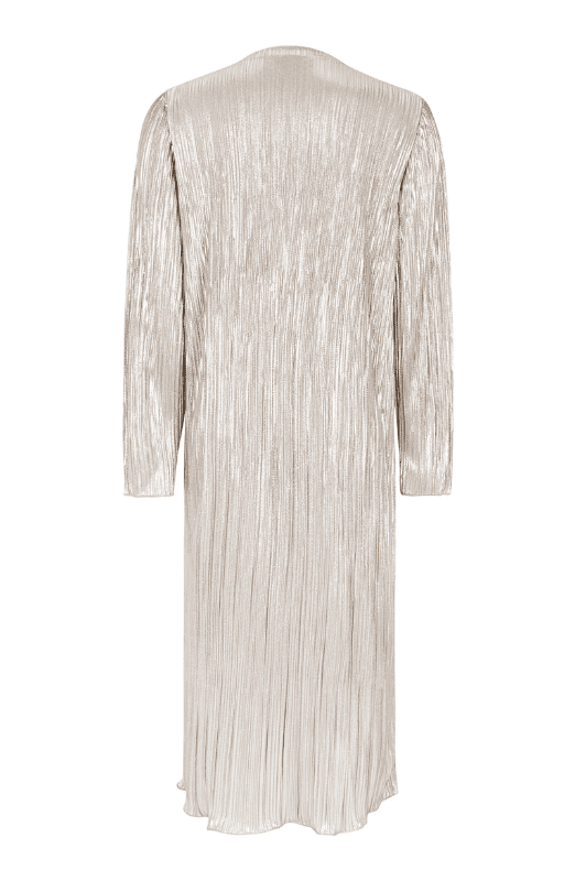 Soft Rebels Neveah dress |  Plisseret festkjole i sølv