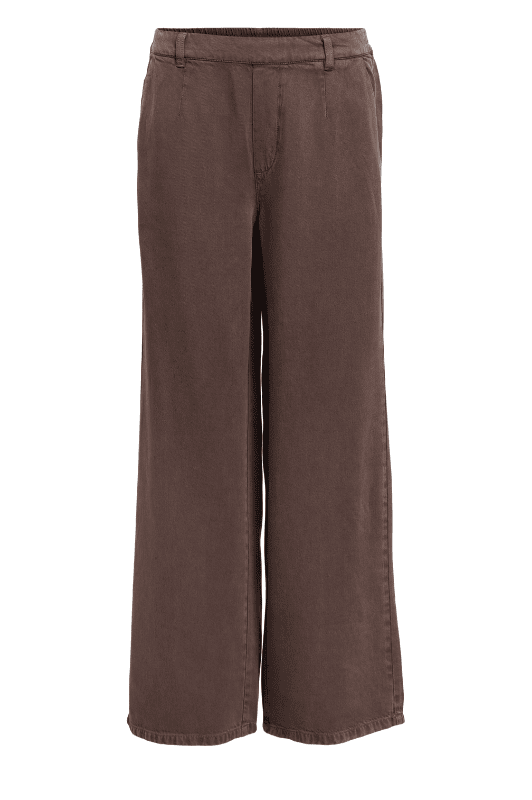 Object Lisa wide pant | Cool tencel brun denim buks