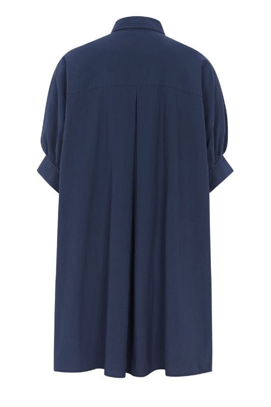 Tooday Anabel shirtdress  I Oversize skjortekjole i navy I Dresslab