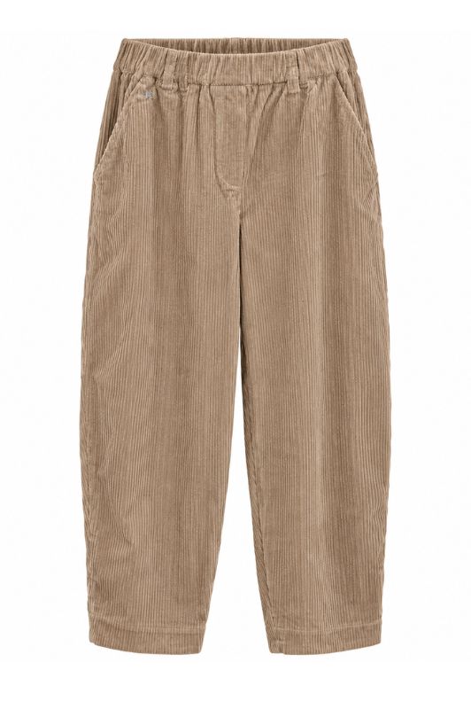 Marc Lauge Tokyo fløjls barrel bukser i sand