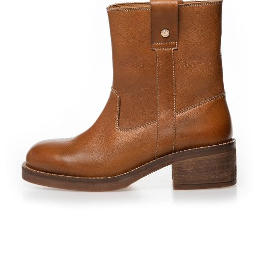 Copenhagen Shoes Say more I Cognacfarvet skindstøvle
