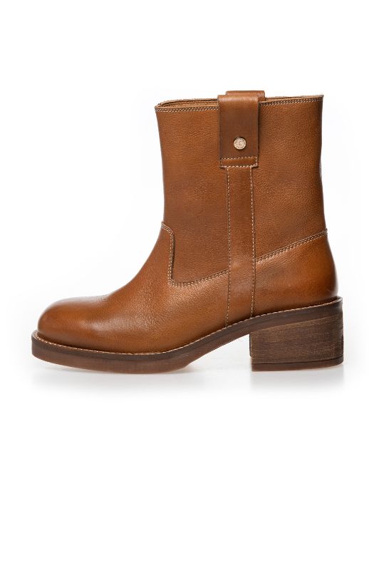 Copenhagen Shoes Say more I Cognacfarvet skindstøvle