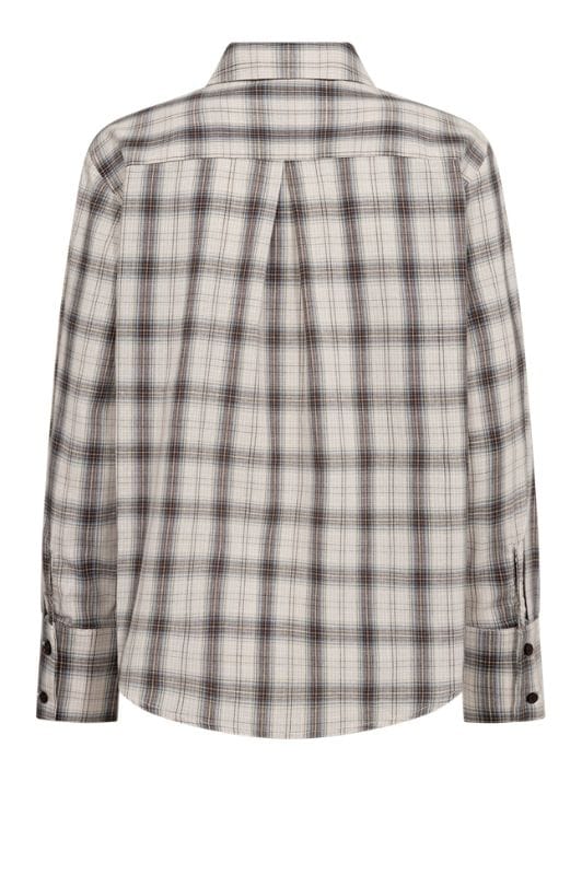Freequent Nerissa shirt I Ternet skjorte i sand og brun