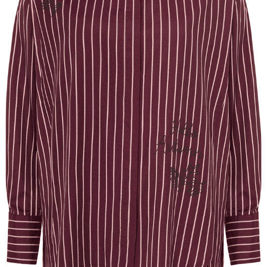 Ofelia Katja shirt I Stribet skjorte i bordeaux