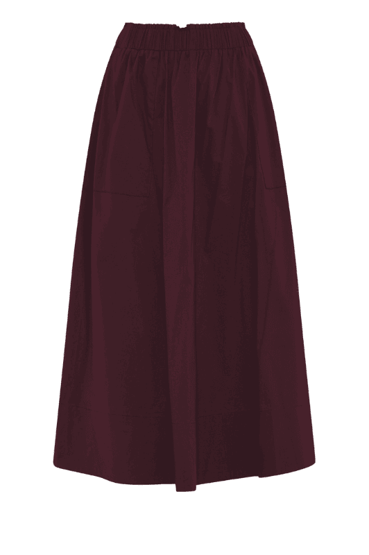 La Rouge Vilma skirt nederdel | Poplin nederdel bordeaux