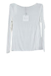 OM-HU Bello bluse | Langærmet t-shirt med cashmere i hvid I Dresslab