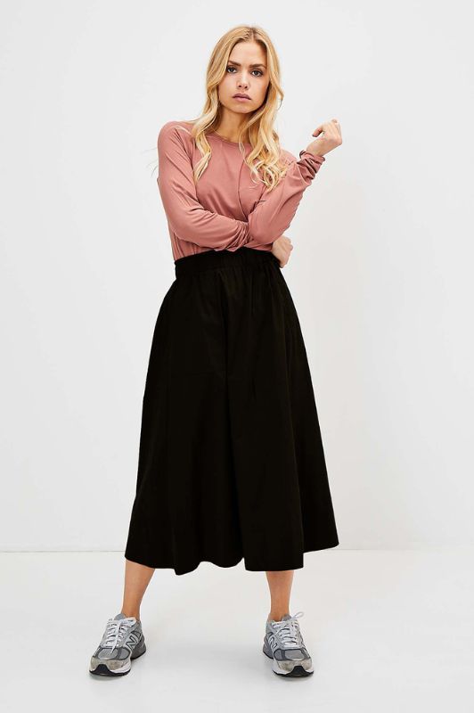La Rouge Vilma skirt nederdel | Poplin nederdel sort