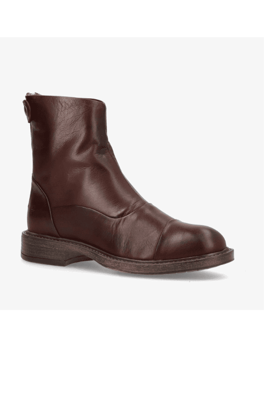 Shoedesign Copenhagen Dahlia skindstøvle I Blødt læder i mørkebrun