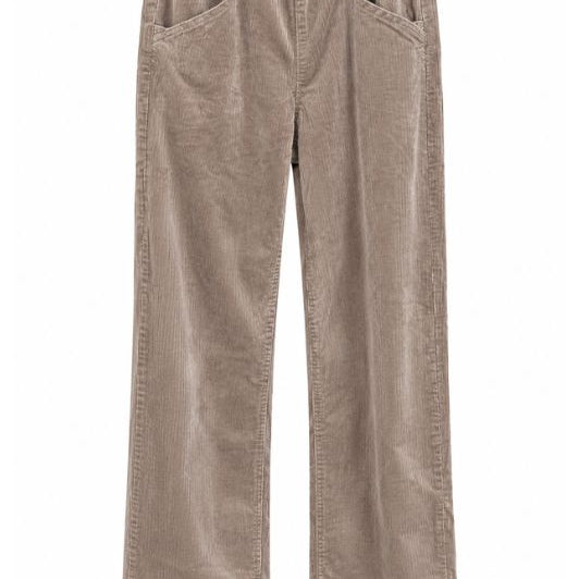 Marc Lauge Jacky loose fit fløjlsbuks i sand