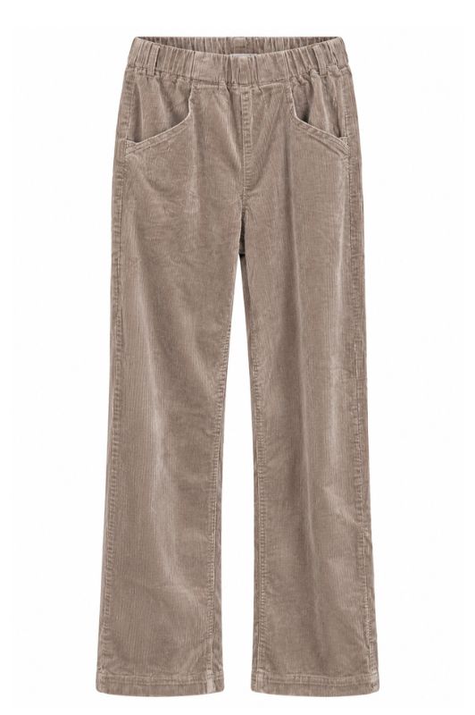 Marc Lauge Jacky loose fit fløjlsbuks i sand