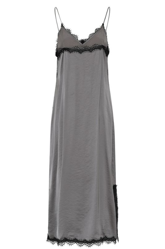 La Rouge Lotte satin kjole i Det hotteste lingeri look i gråt