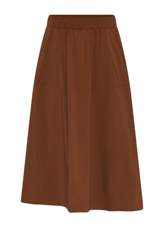 La Rouge Vilma skirt | Poplin nederdel chestnut