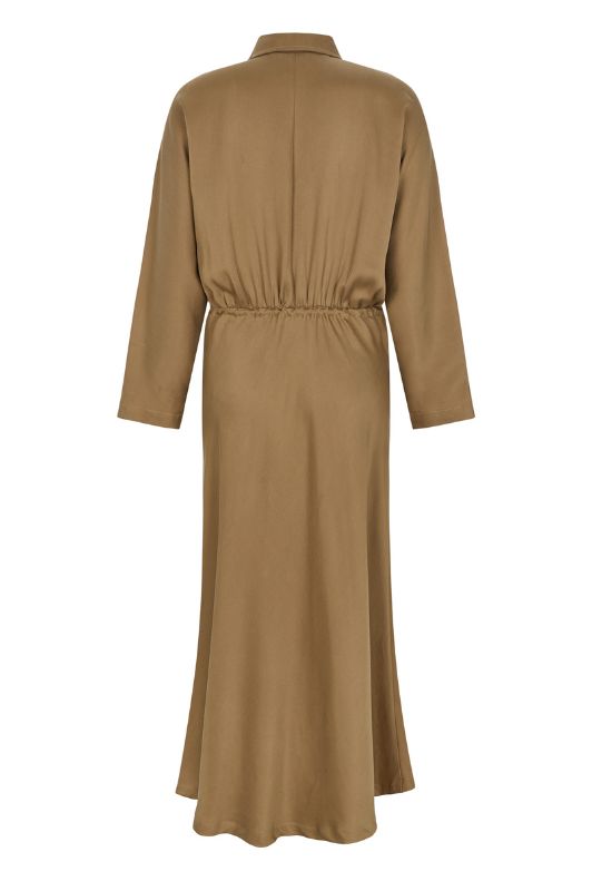 Soft Rebels Stormy mididress I Kjole i brun karamel