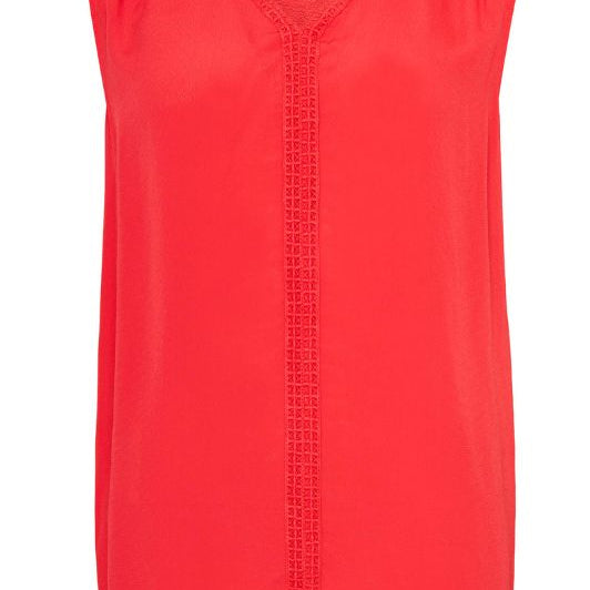 Ofelia Agnes Top | Fin hverdagstop i rød I Dresslab