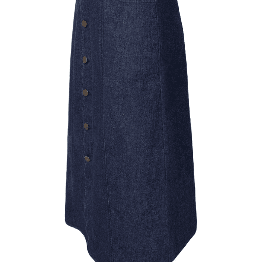 Ofelia Berit jeans skirt i mørk denim
