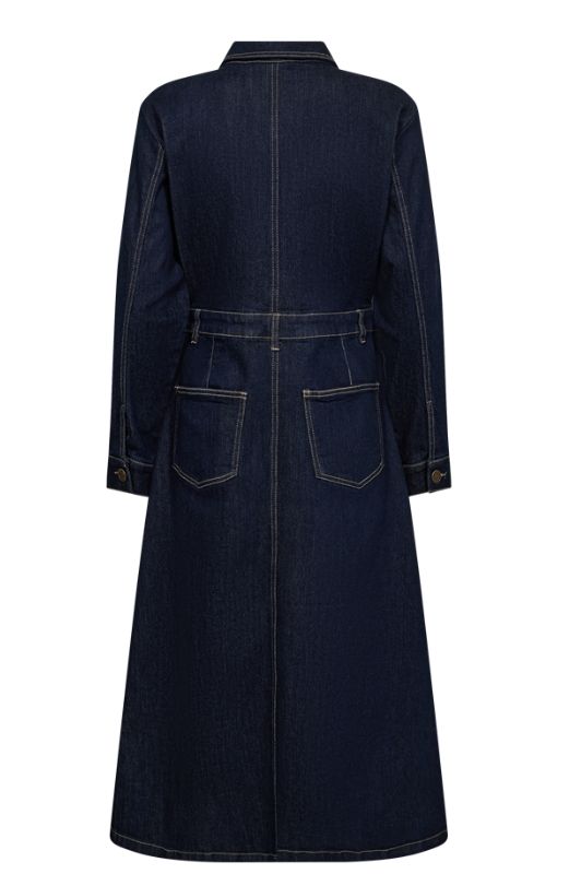 Freequent Sara dress I Cool denimkjole med lommer