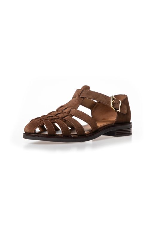 Copenhagen Shoes Daisy brun I Sandal i ruskind I Dresslab