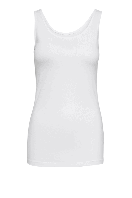 JDY Ava tank top | Basis top med brede stropper | Hvid