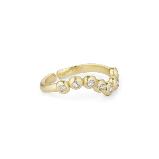 Pure by Nat I Aurelia ring med zirkoner i 24K guldbelagt