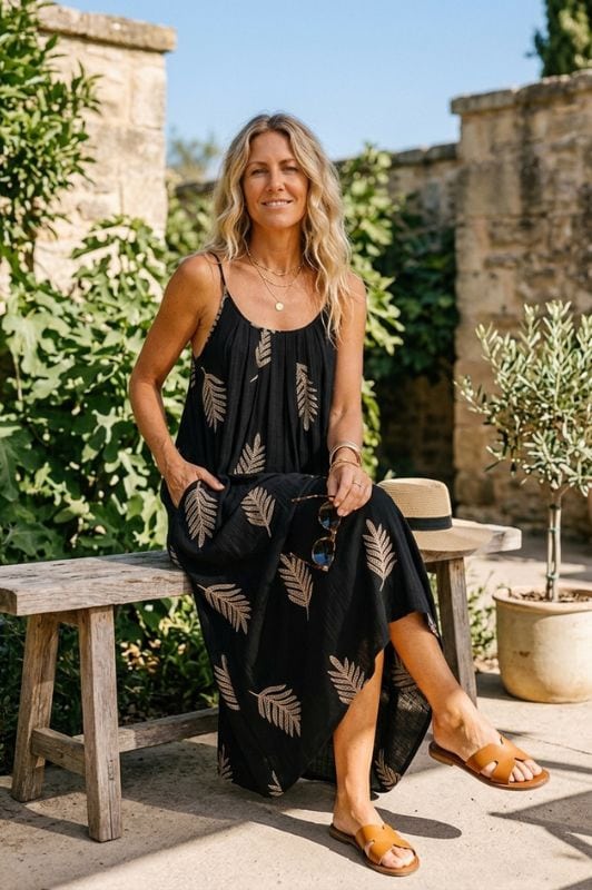 Prepair Merle dress | Sort lækker sommerkjole med stropper I Dresslab