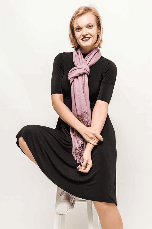 Atelier Paris I Cashmere mix tørklæde rosa
