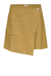 Object Lisa skirt I Kort asymmetrisk nederdel i khaki