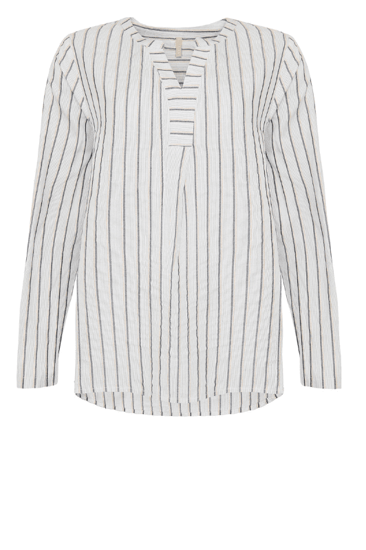 Ofelia Miri bluse | Stribet viskose bluse