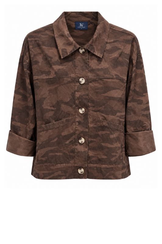 Marc Lauge Jacket I Brun camoflage skjortejakke
