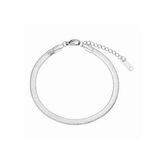 Marea I Snake chain armbånd sølvfarvet