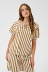 Saint Tropez Zalinda blouse | Sommerbluse i brune striber