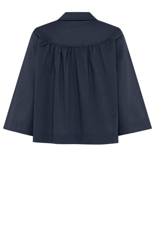 La Rouge Vilma shirt | Basic skjorte med feminint look marineblå