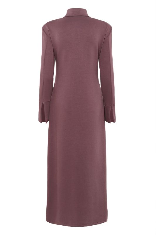 Karen By Simonsen Brittany dress | Langærmet maxikjole i bordeaux