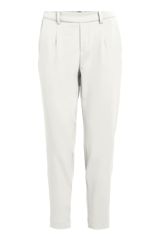 Object Lisa slim pant | Lys creme pæn buks I Dresslab